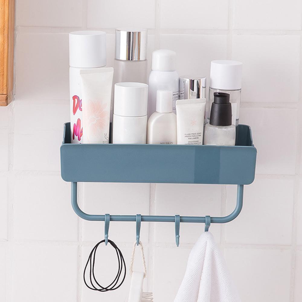Portable Bathroom Storage Rack Draining Space Storage Storage Saving For Home Plastic Separable Rack Box U9K7: B