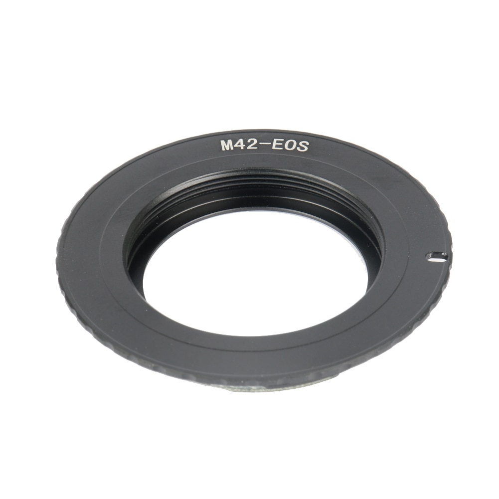 Black Metal Af Bevestig M42 Mount Lens Adapter Voor Canon Eos 1200D 400D 450D 500D 550D 600D 20D 30D 40D 50D 60D 7D 5D Rebel T1i