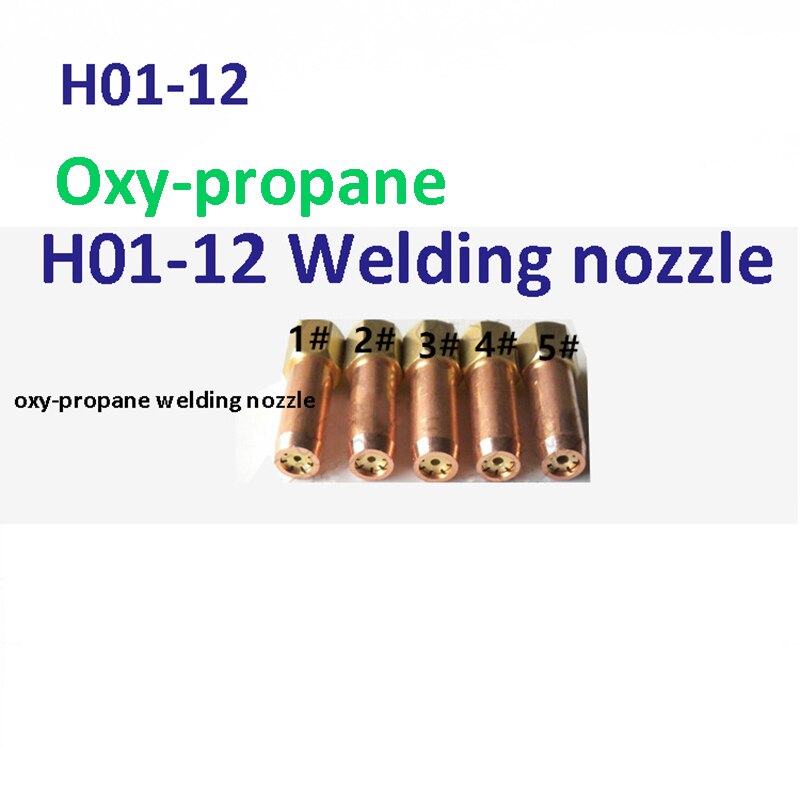 Oxy-propan svejsedyse svejsespidser 1# 2# 3# 4# 5#  til  h01-2 h01-6 h01-12 h01-20 svejsebrændere