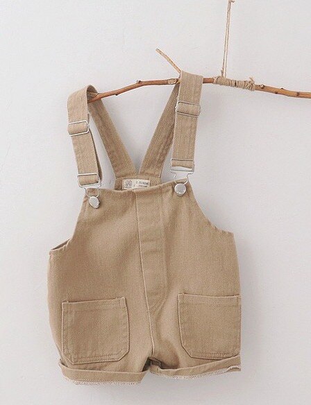 1-5 Jaar Jeans Toevallige Katoenen Peuter Jongens En Grils Terug Riem Broek Kinderen Effen Kleur overalls Broek: 1 / 3T
