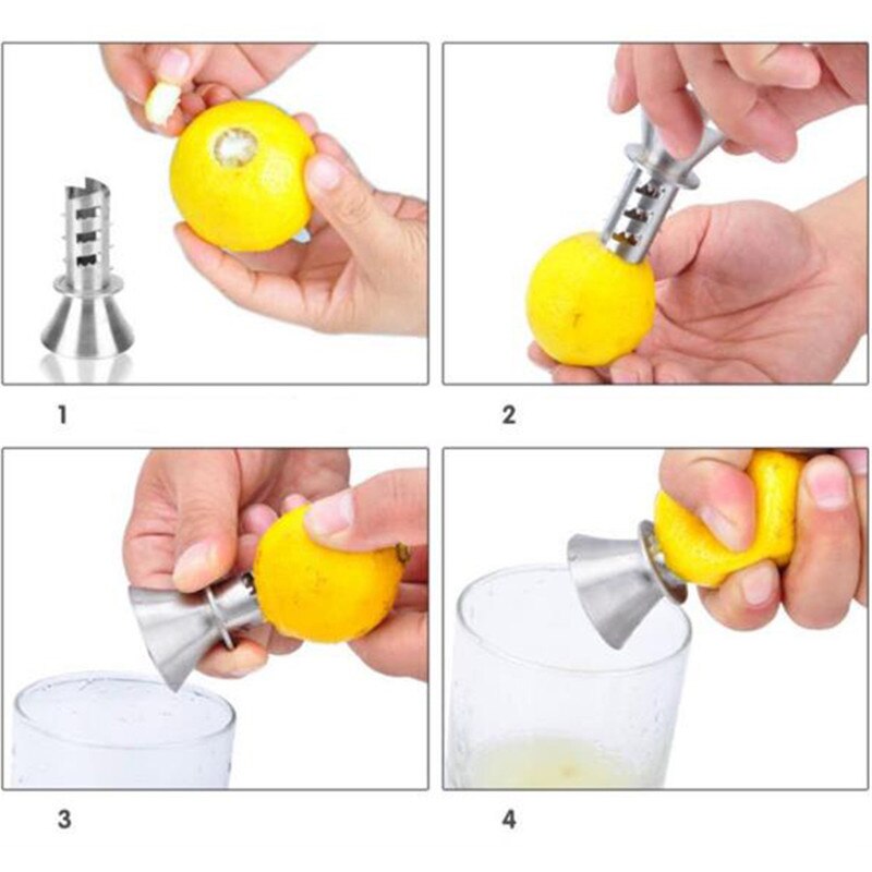 Manually Lemon Squeezer Lemon Juicer Pourer Screw Limes Oranges Drizzle Fresh Citrus Juice Kitchen Accessories Cooking Gadgets