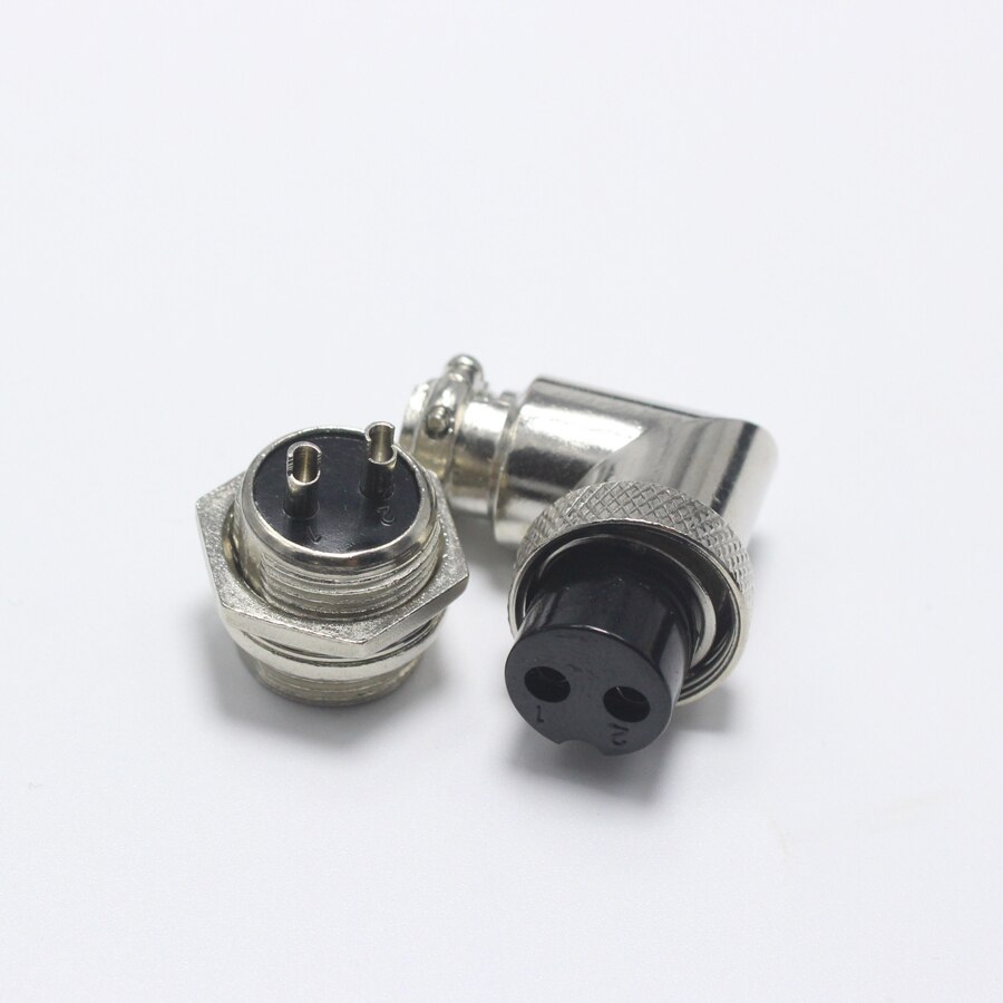 1Set GX16 90 Graden Haakse Xlr 16Mm Elleboog 2 3 4 5 6 7 8 9 Pin vrouwelijke Plug Mannelijke Chassis Mount Socket Luchtvaart Connector