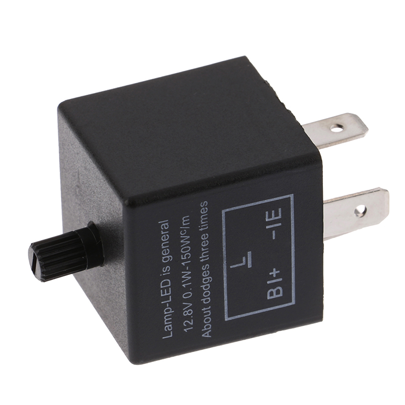 1pc 12V Adjustable 3pins Car Motorcycle LED Turn Signal Indicator Blinker Light Flasher Relay for most