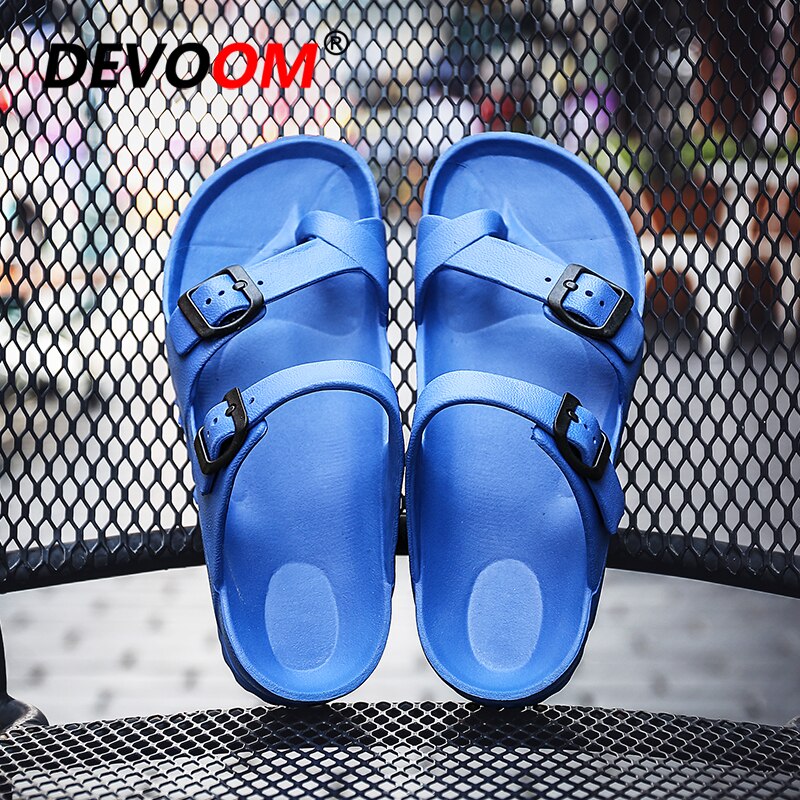 Solide tøfler herre sommerfisktøfler comfort croks sandalias herre flip flops integrerte eva strandsko light  #45