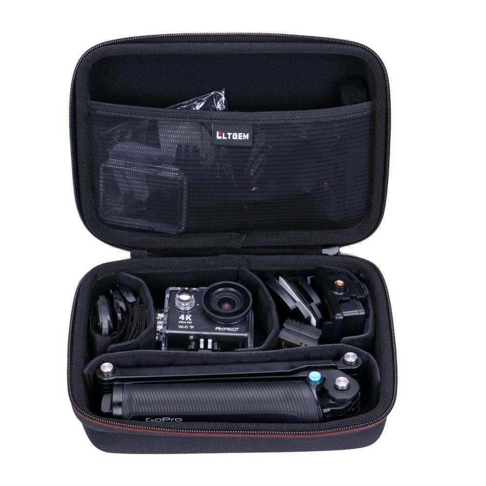 LTGEM EVA Shockproof Carrying Hard case voor AKASO EK7000 4K Wifi Sport Actie Camera Ultra HD Waterdichte DV Camcorder