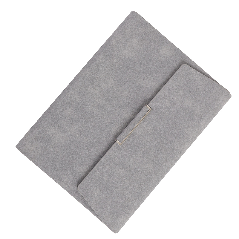 Retro Notebook Box Pu Leather Bible Travel Diary Notepad Folder Notebook Diary Weekly Agenda Planner Leaflet: A5 gray