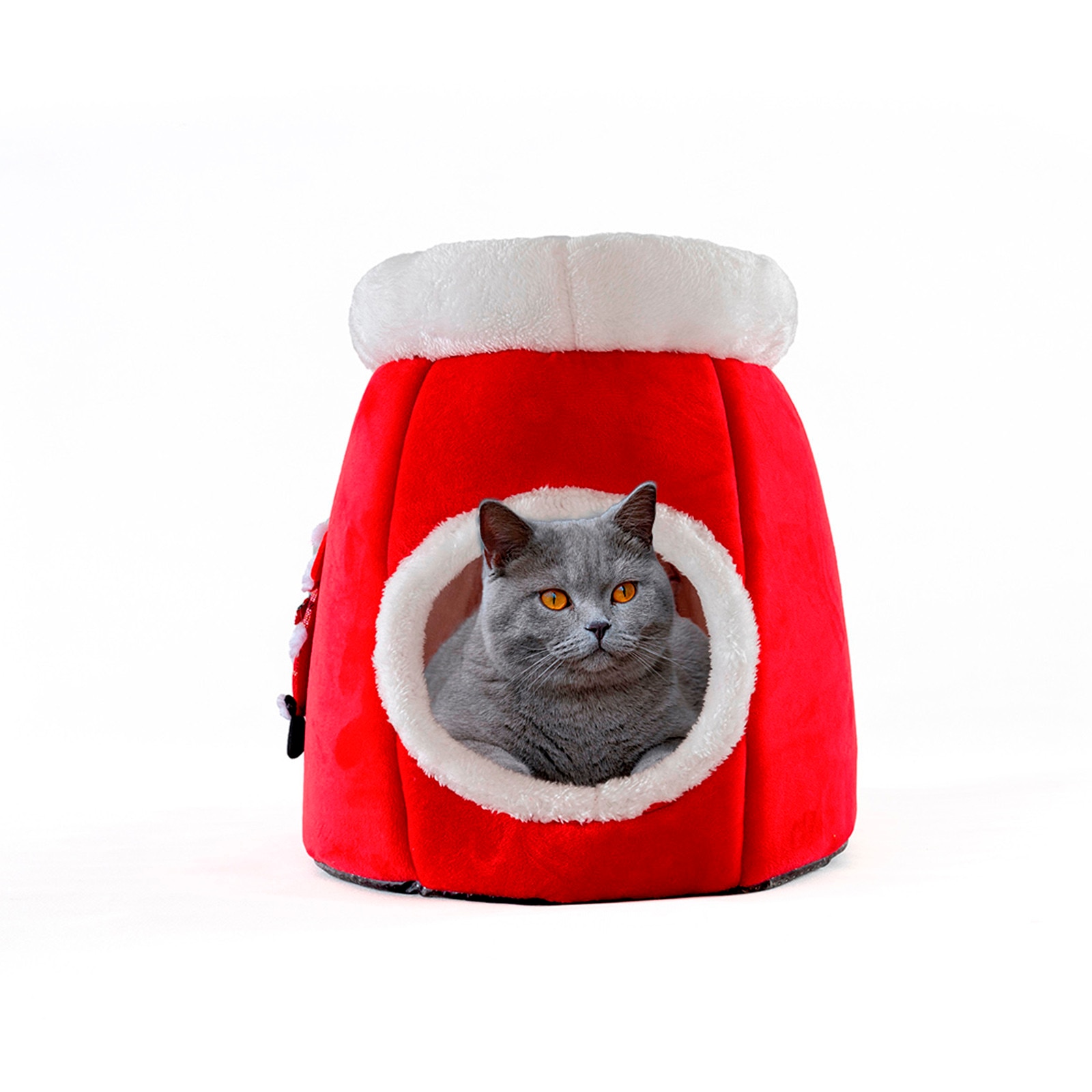 Dog Cat Christmas Winter Warm Sleeping Bag Long Plush Soft Pet Bed Calming Kennel Very Popular Cama Papegaai Speelgoed