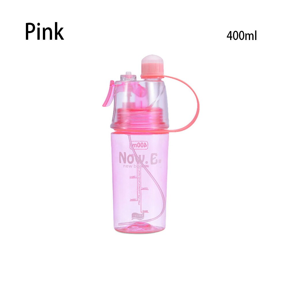 Spray Sports Water Bottle Sports Bottle For Outdoor Sports Gym Rociar Agua deportes: R-400ml