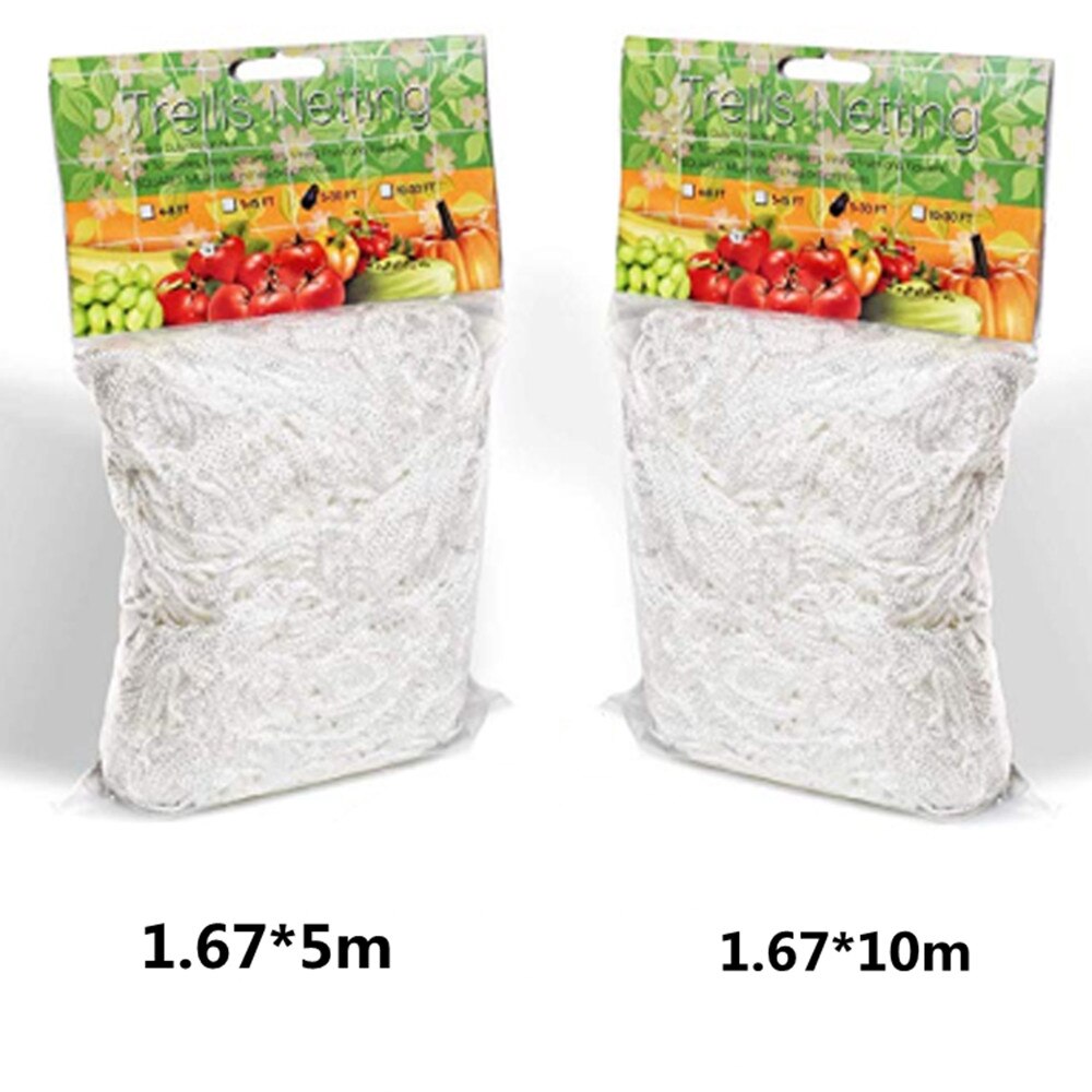Grow Tent Trellis Net Garden Polyester Heavy-Duty Plant 6" Square Soft Mesh Gardener Trellis Netting 5*1.67m/10*1.67m: 10M