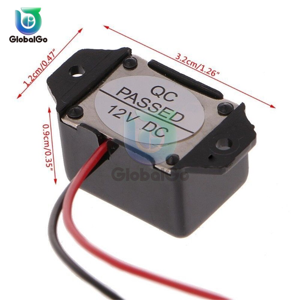 Alarm Buzzer DC 12V 85dB Mini Elektronische Alarm Buzzers Constante Tone 25mA DC 12V