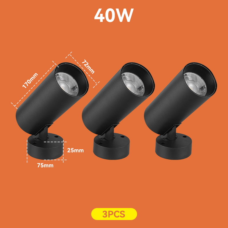LED-Spot Down light LED-Scheinwerfer faltbar 220V 40W für Wohnzimmer Leuchte Decken leuchte für zu Hause Küche Innen schlafzimmer: S / orange