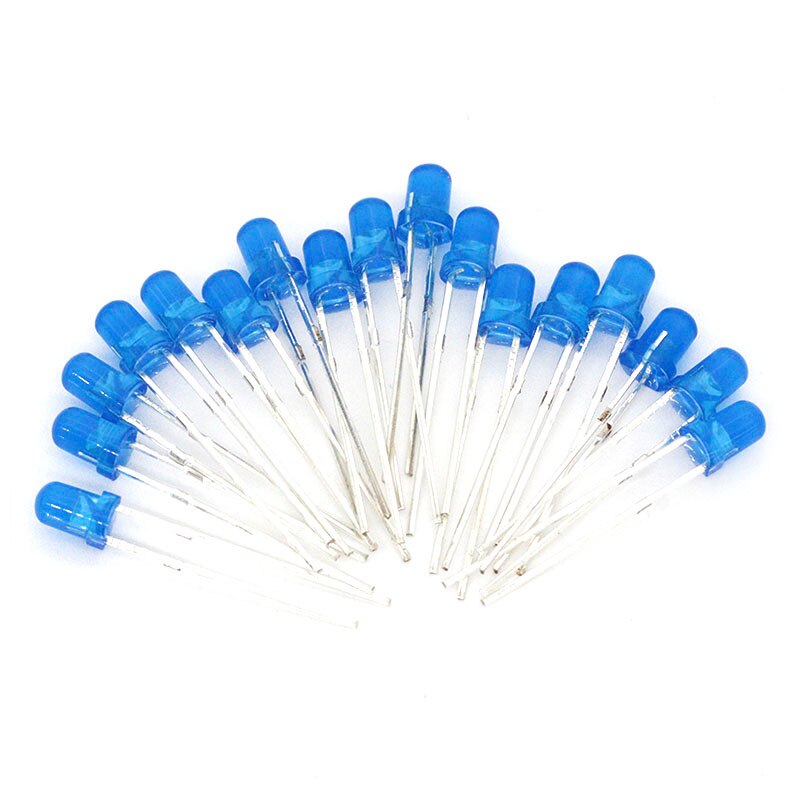 Blue F3 3mm LED Blue light emitting diode light-emitting Blue turn Blue 1000PCS