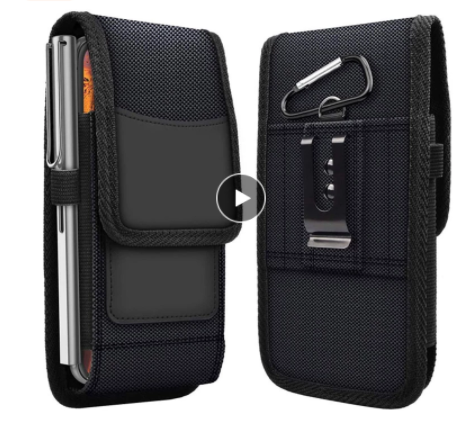 Custodia universale per telefono custodia in tessuto Oxford per Huawei P Smart 2021 2020 Z S P Smart Plus 2019 Y6S Y8SY9S custodia per Clip da cintura: L 14cmX6cm