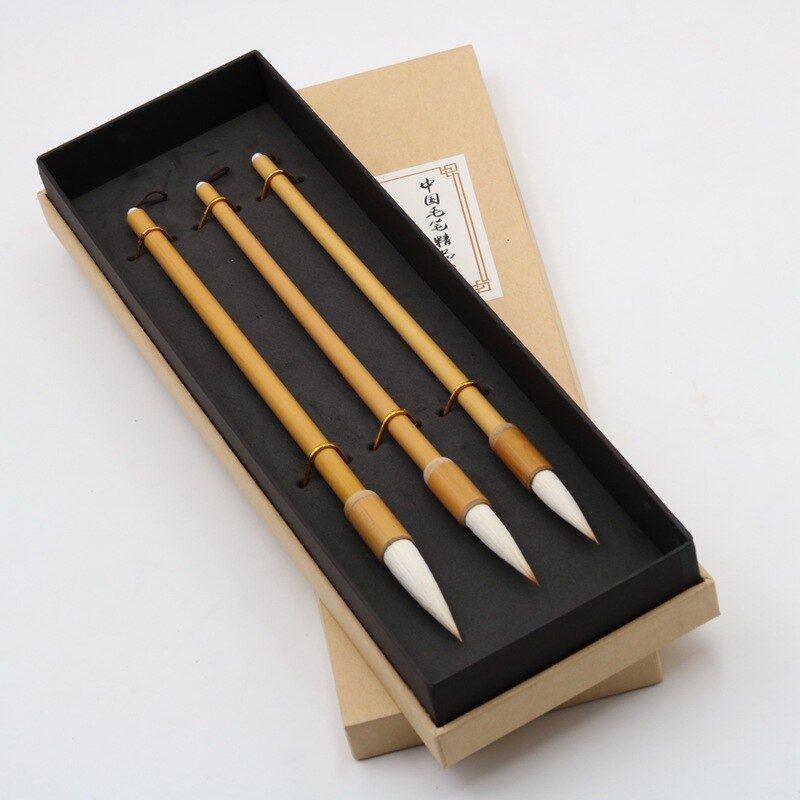 Chinese Calligraphy Brushes Set Chinese Painting Calligraphy Brushes 3pcs Chinese Painting Calligraphy Brush Pen Tinta China