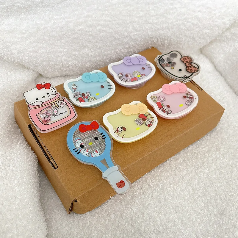 Soporte de Airbag para teléfono móvil con de gato de dibujos animados, estilo coreano INS, soporte para reloj de TV de escritorio con corazón para mujer, accesorios portátiles para equipo de motocicleta