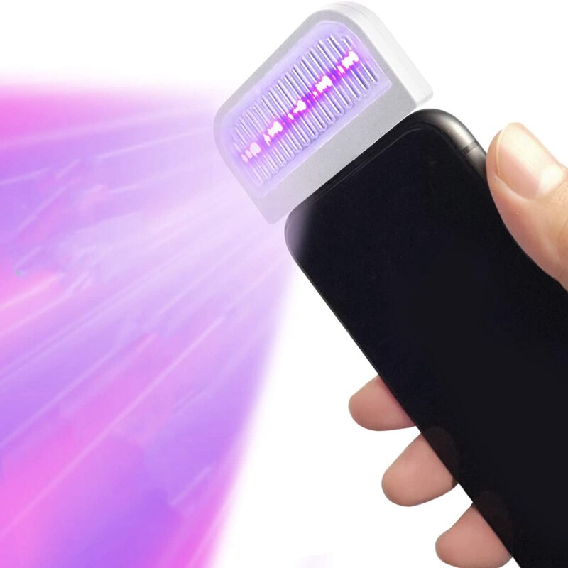 Pocket Uv Licht Compatibel Voor Android Usb Type C-Draagbare Voor Uw Mobiele Telefoon Met Uvc Uva Licht