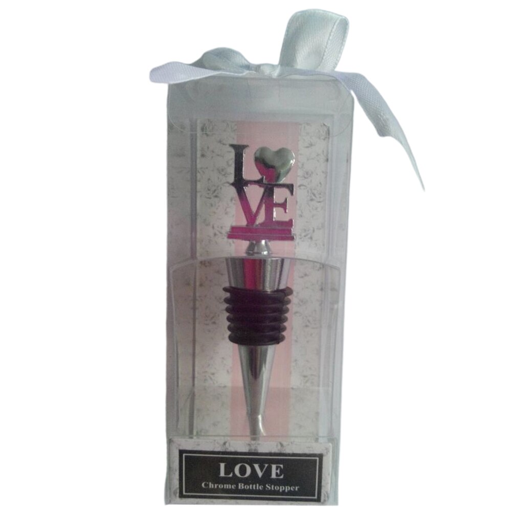 Réutilisable amour lettre en alliage de Zinc barre boisson vin bouchon de bouteille Festival barre outils pour de mariage maison: with Packing Box