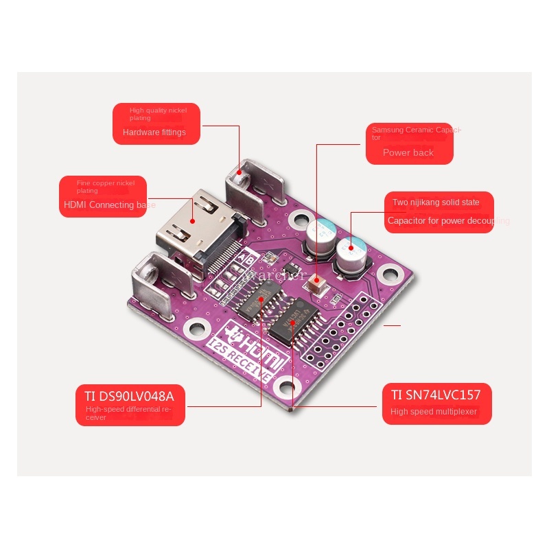 Nvarcher Differential I2S signal conversion For DAC Board