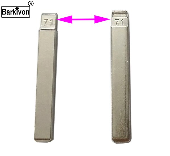 Barkivon 71#  uutskåret erstatning kobber metall bil snu folding nøkkel blank blad til buick excelle til chevrolet cruze rote nøkkel
