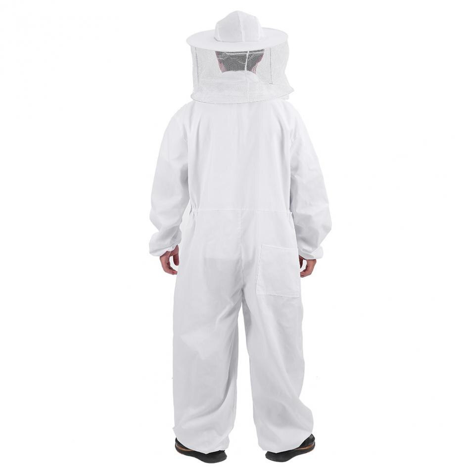Bomulls birøktere bie drakt full body bie remover hansker hatt klær jaket beskyttelsesdrakt birøkt utstyr