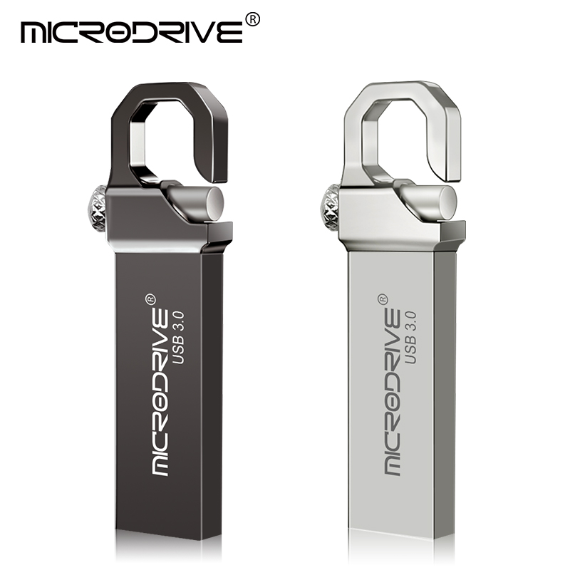 USB 3.0 Flash Drive 32GB 16GB Metal Pendrive 64gb 128gb 3.0 U Disk High Speed Waterproof Key Pen Drive Memory Stick