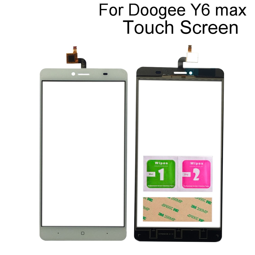 6.5 "Touch Sensor Voor Doogee Y6 Max Touch Screen Digitizer Panel Sensor Touchscreen Gereedschap 3M Lijm
