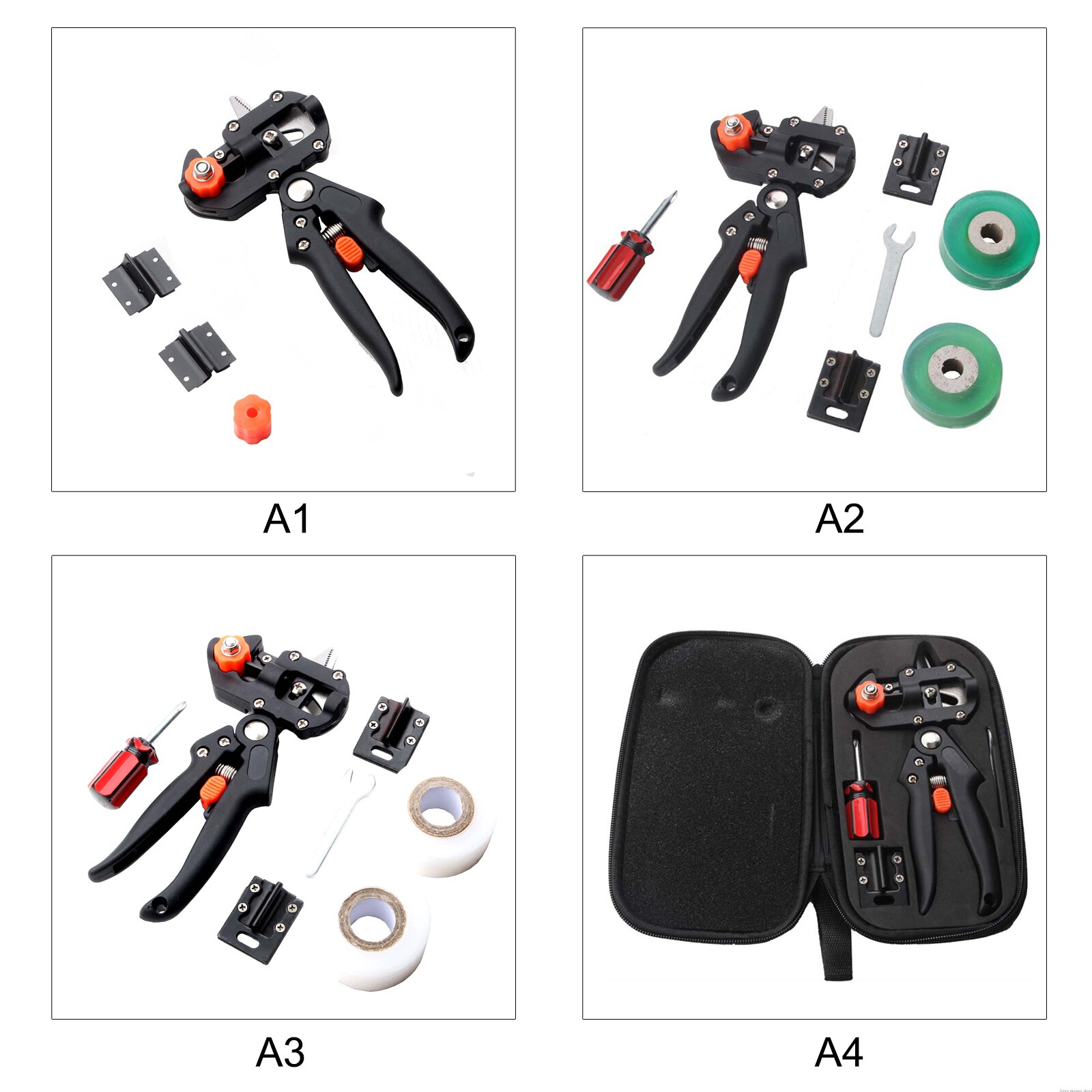 Garden Grafting Pruner Grafting Set Kit Farming Fruit Tree Pruning Shears Scissor Vaccination Plant Twig Tool Cutting Machine