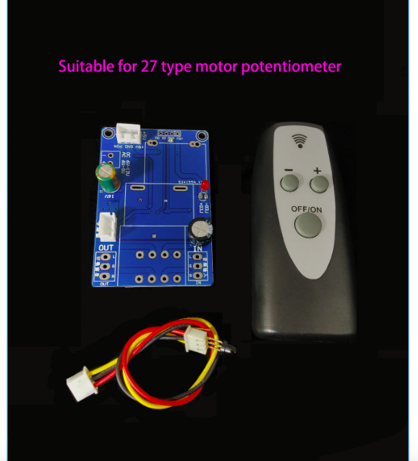 Placa de Control de volumen con Control remoto por infrarrojos HiFi, amplificador APLS, preamplificador, potenciómetro de Motor, ajusta el módulo de volumen: Azul marino
