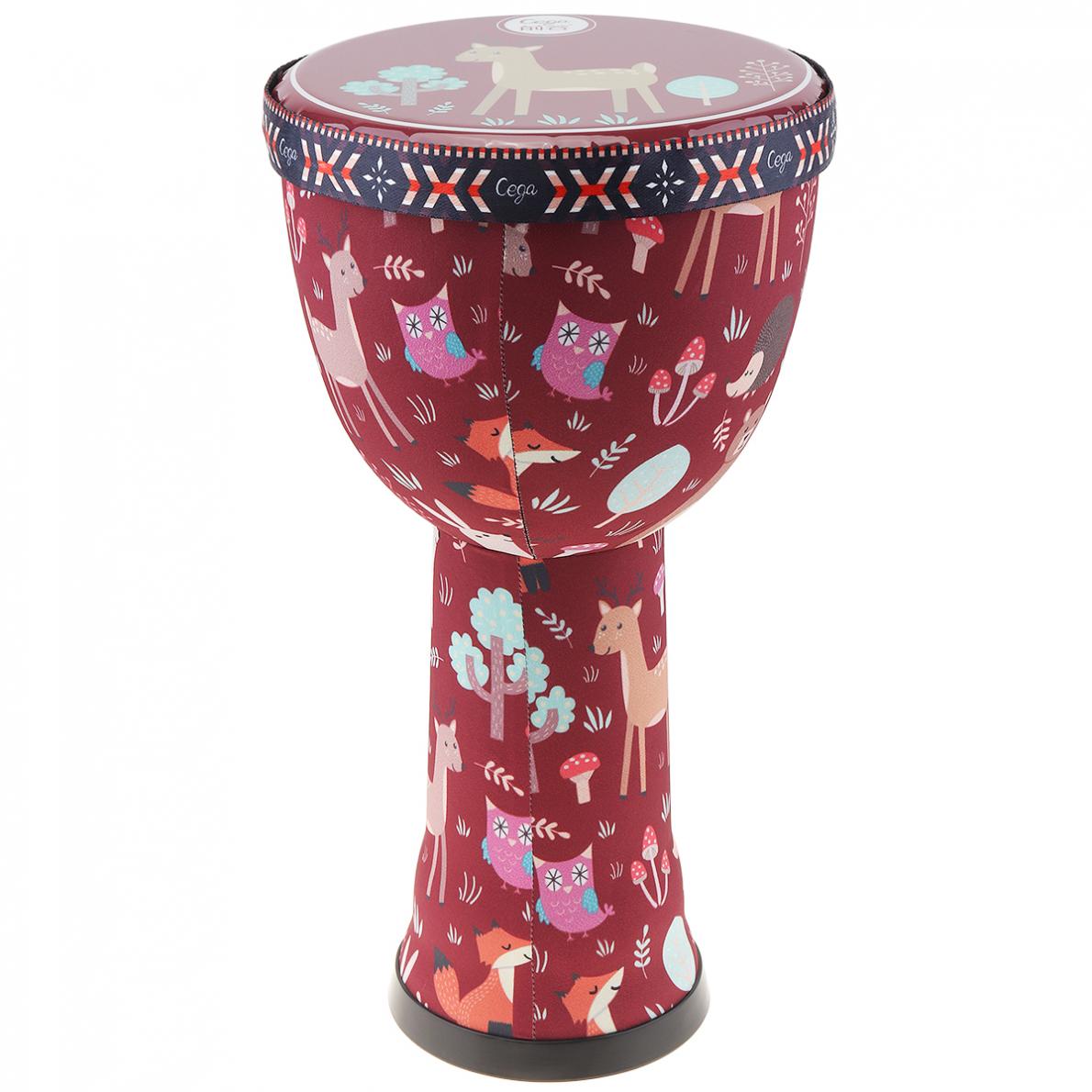 Tambor Djembe africano de 8 pulgadas, barril ABS, piel de PVC, ligero, tambor de mano para niños para principiantes/actuaciones