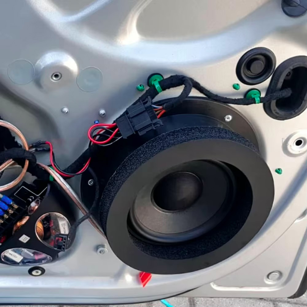 4/5/6.5 Polegada alto-falante do carro anel de isolamento acústico algodão baixo porta guarnição à prova de som acessórios interiores automóveis espuma universal