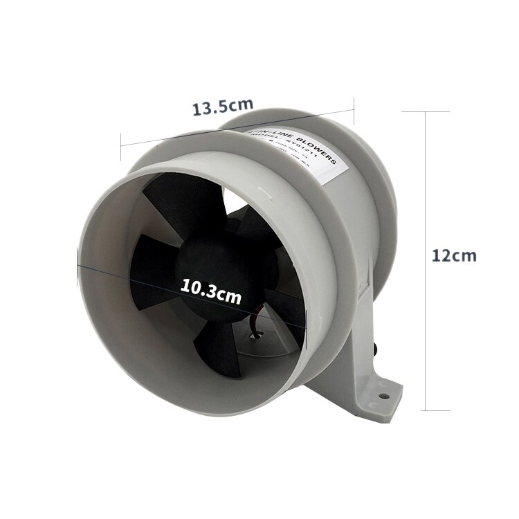 5-ventilateur 12V 145CFM tranquille pour des accessoires de bateau de Yacht de RV Marin de cale/moteur/cuisine d'air de bateau de 3 pouces
