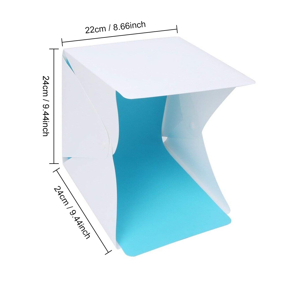 Small Folding Softbox Studio Portable Photography Desktop LED Light Photo Studio Box with Muti-Color Background