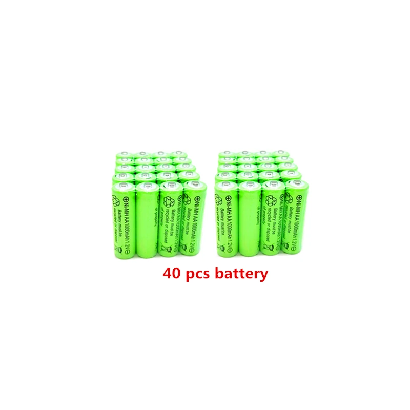 1.2V 1000mAh AA NI-MH rechargeable battery: green