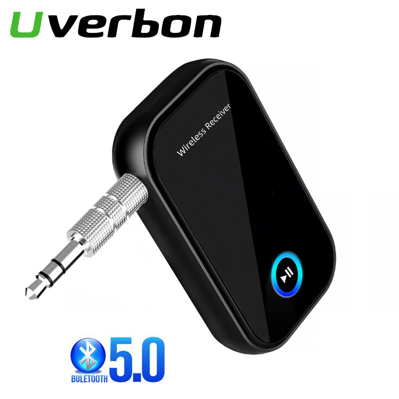 Bluetooth 5.0 modtager aux adapter 3.5mm stik trådløs lydadapter hifi musik bil bluetooth modtager håndfri til højttaler tv