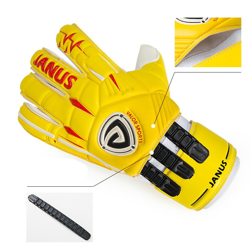 Guantes de Portero De Fútbol profesionales para hombres, guantes de portero de fútbol para adultos, guante de portero, látex grueso con protección para los dedos
