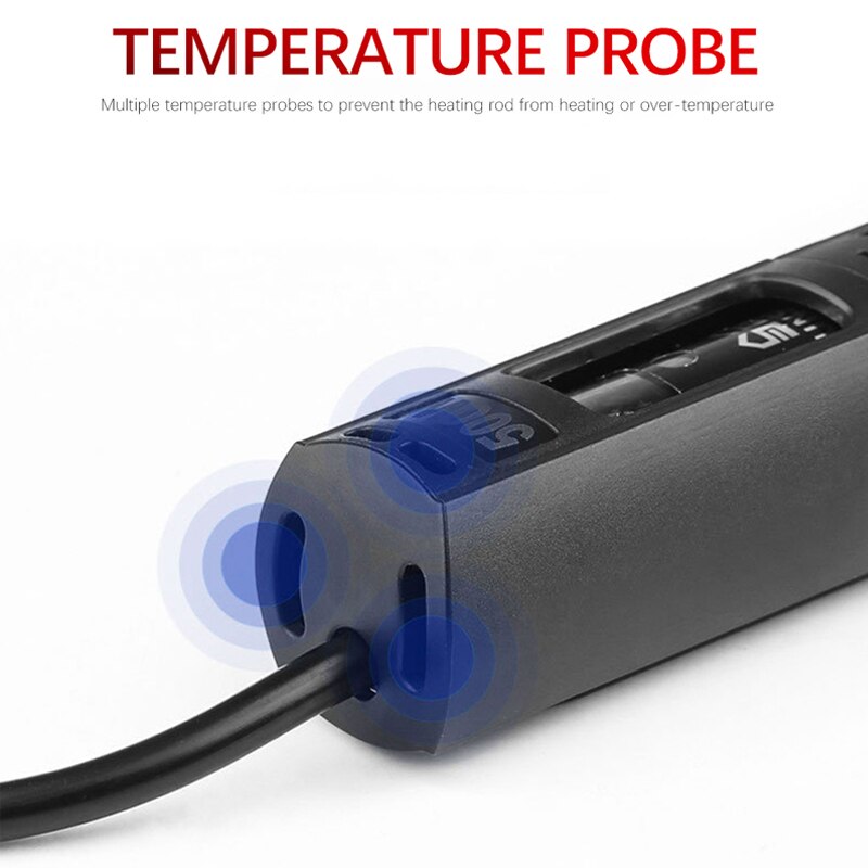 220V-240V Aquarium Submersible Heater Fish Tank LCD Display Digital Adjustable Water Heating Rod Constant Temperature Control