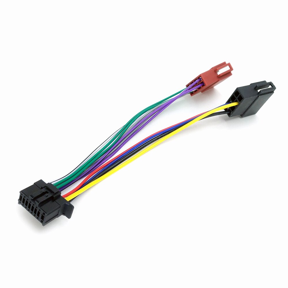 Bilstereo iso ledningsnetadapter 16 -pin port til pioneer radio til iso 8+8 stik mini iso stik stik