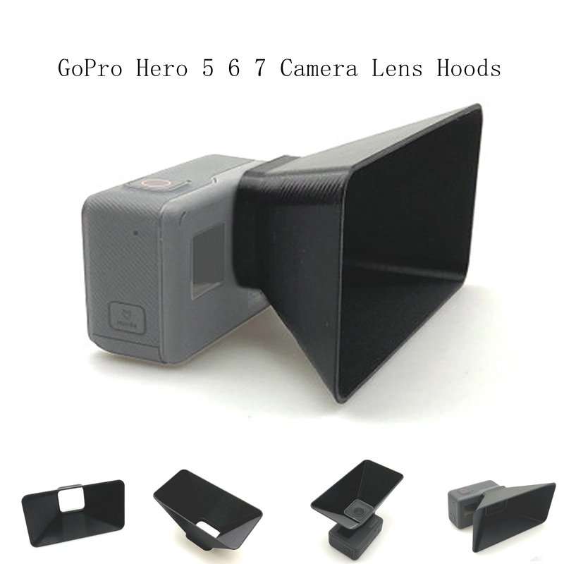 GoPro Hero 5 6 7 Camera Lens Hoods Anti Glare Lens Zonnescherm Cover Lichtkogels Bescherming Shield Gimbal Protecto accessoires