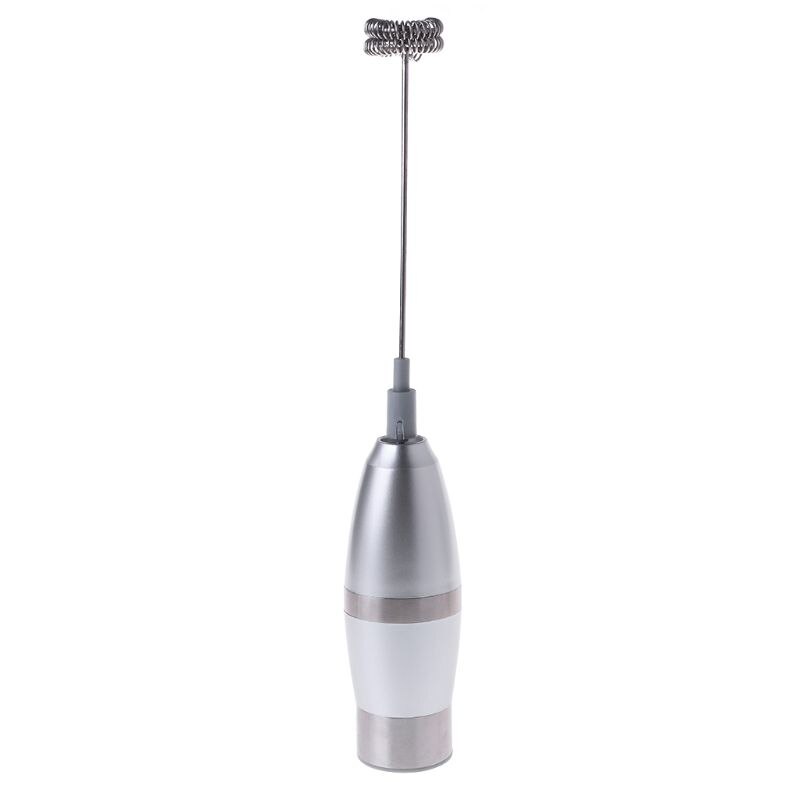 Electric Handheld Stainless Steel Milk Frother Kit Auto Stirrer Kitchen Tools Mar28