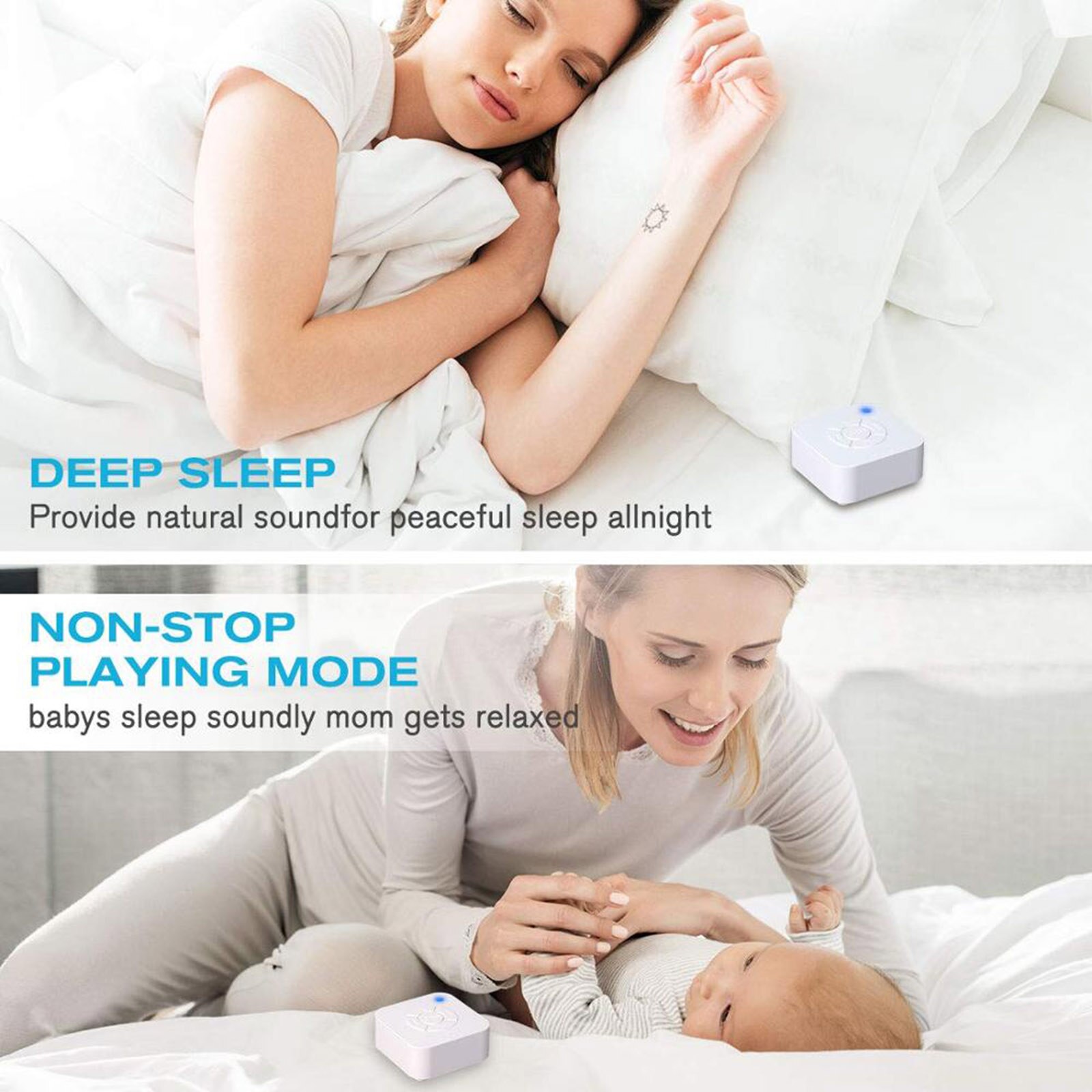 Slaap Fopspeen Sound Machine Witte Ruis Machine Slaap Helpen Voor Baby Kids & Volwassenen Slapen Muziek Machine Sleep Aid apparaat