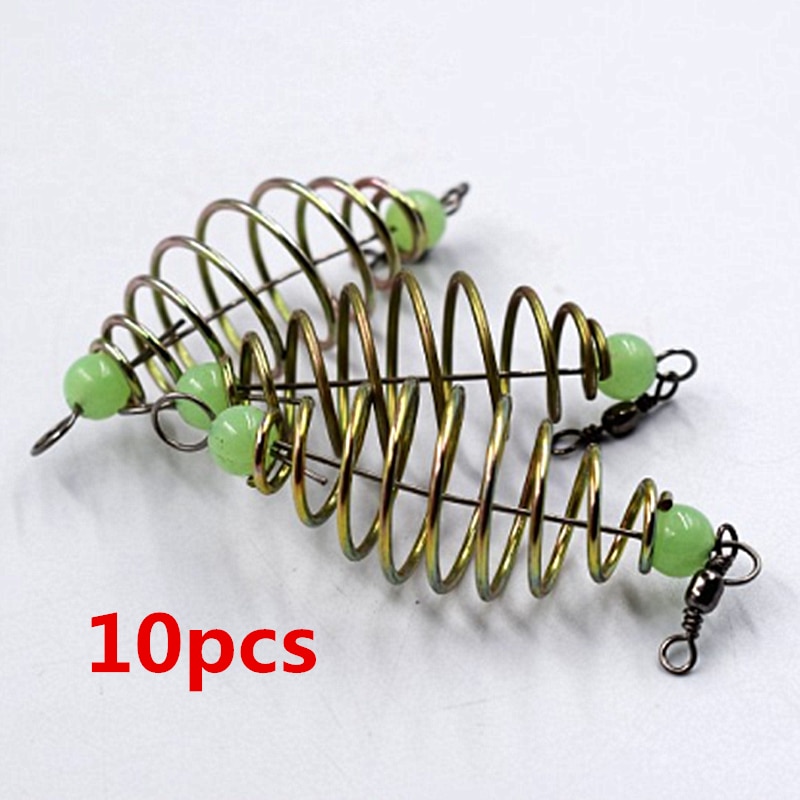 10 Teile/satz Angeln Köder Frühling Locken Inline Hängen Tackle Edelstahl Feeder Angeln Werkzeuge Angeln Zubehör