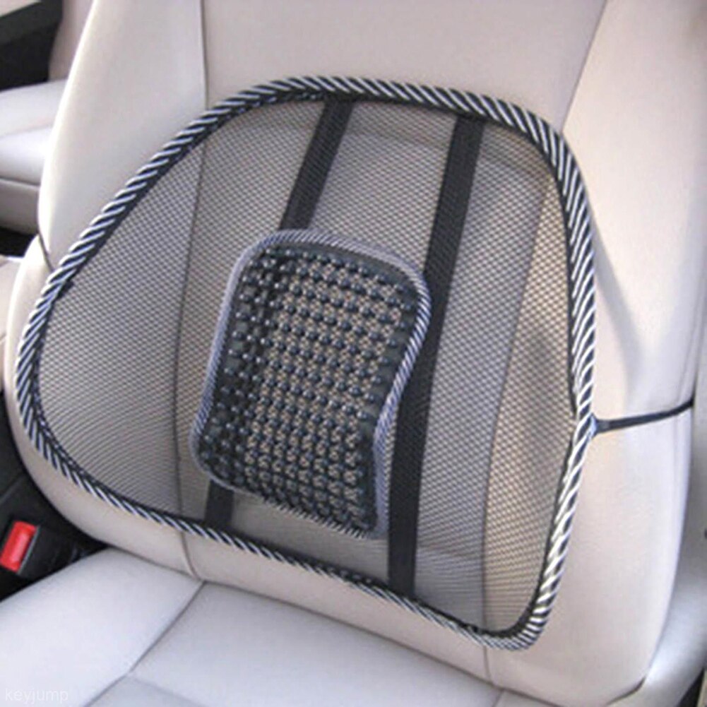 Car Chair Back Support Massage Cushion Mesh Relief Lumbar Brace Automotive Inner Seat Lumbar Back Rest Pad