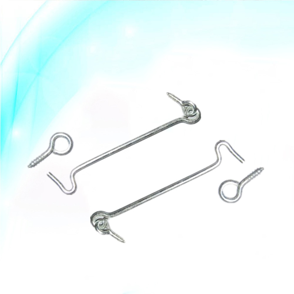 A Pair of Hardware Window Hook Window Brace Galvanizing Cabin Hook Latches Lock Shed Catch Silent Holder
