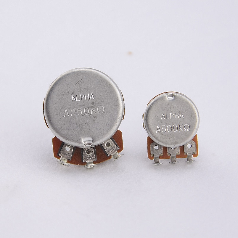 【Made in Korea】 Alpha Potentiometer(POT) For Electric Guitar/Bass A250K/B250K/A500K/B500K