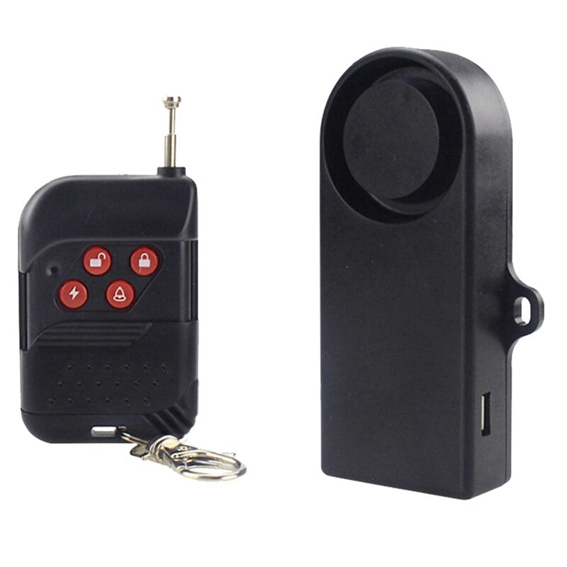 Bike Alarm Security Anti-Theft Alarm Vibration Sensing with Remote Control IP55 Waterproof: Default Title