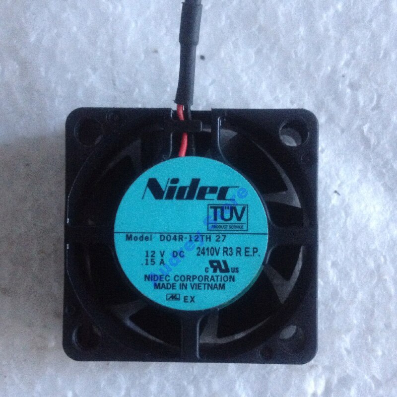 Japon NIDEC 4015 DC12V 0.15A 1.8W D04R-12TH 17B (EX) 4cm ventilateur de refroidissement 8000 tr/min 8.48CFM 62Pa ventilateur