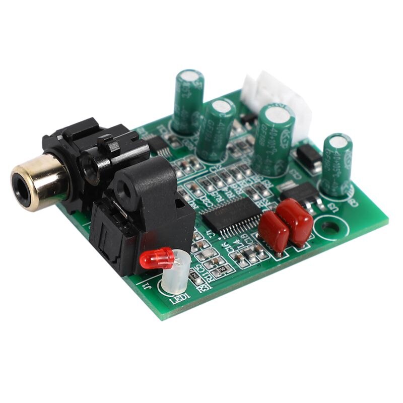 Dac Digital Decoder Cs8416+Cs4344 Optical Fiber Coaxial Digital Signal Input Stereo Audio Output Decod For Amplifier Diy