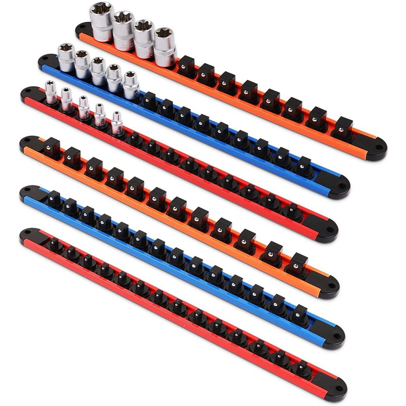 JHD-HORUSDY organizador de enchufes giratorios de 360 °, Clips de 1/4 pulgadas X 28, Clips de 3/8 pulgadas X 28, Clips de 1/2 pulgadas X 24, 6 uds.