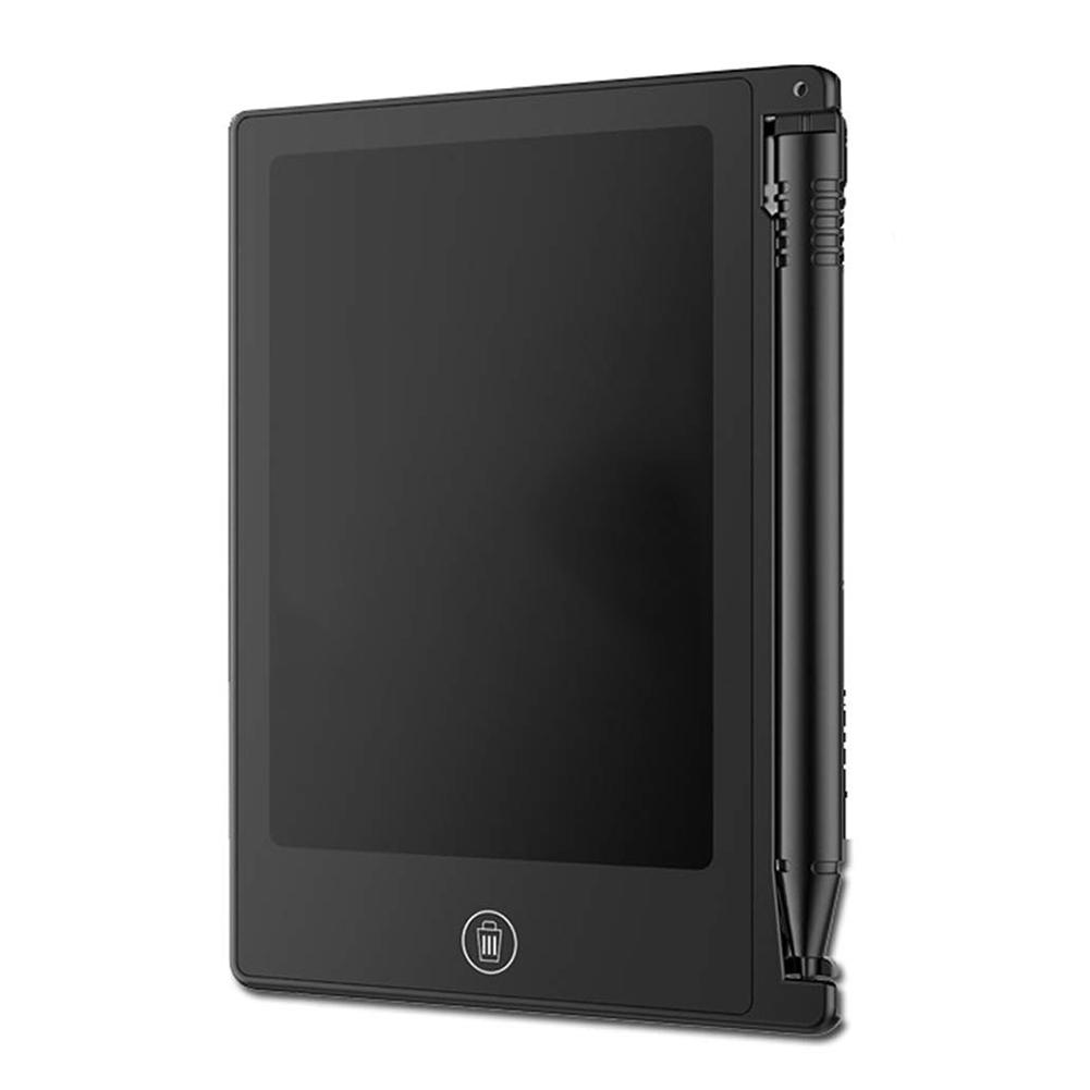 4.4 tommer lcd billedtavle elektronisk håndskriftstavle abs-skrivemaleravle børn tidlig uddannelse legetøj: Sort