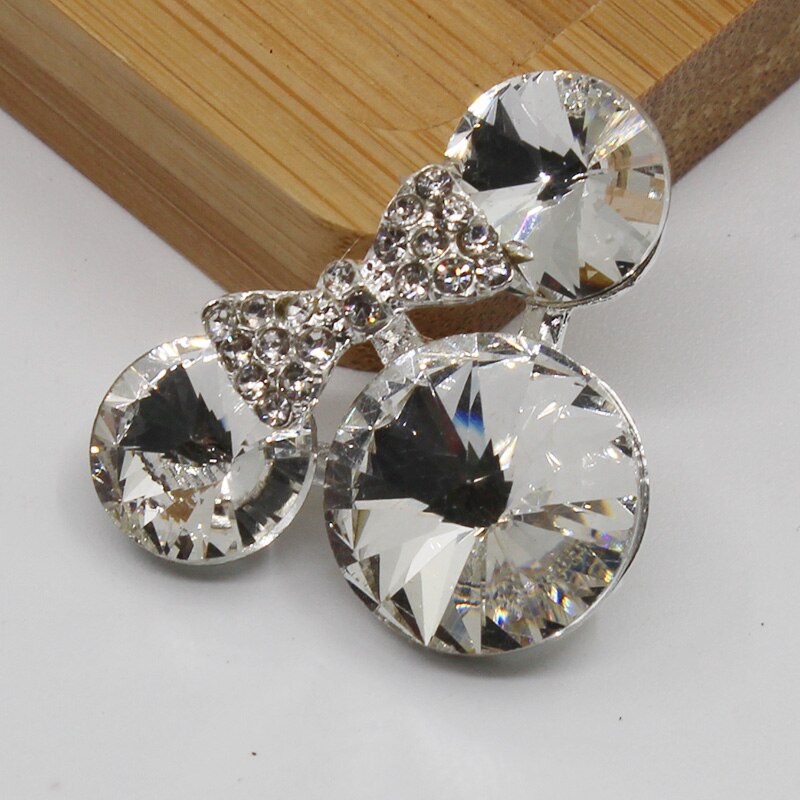 5pc 20 x 30mm flerfarvede glas rhinsten knapper til tøj sofa håndværk knop diamant sytilbehør